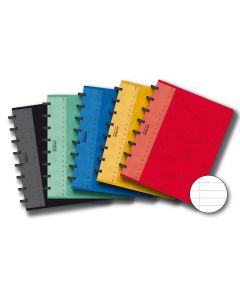 Caiet A5, 72 file - 90g/mp, coperta carton color embosat, AURORA Adoc - dictando