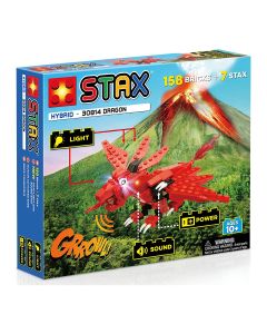 Jucarie - Seturi de constructie cu lumini si sunete Stax - Dragonul rosu