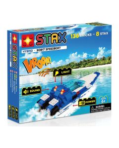 Jucarie - Seturi de constructie cu lumini si sunete Stax - Barca cu motor