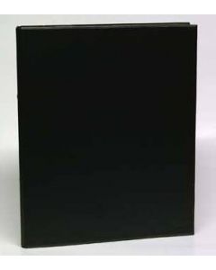 Caiet mecanic 2 inele - D25mm, coperti carton plastifiat PVC, A4, AURORA - negru