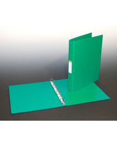 Caiet mecanic 4 inele - D25mm, coperti carton plastifiat PVC, A4, AURORA - verde
