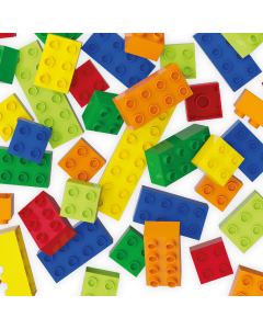 Cuburi de construit colorate pentru copii Hubelino (60 piese)