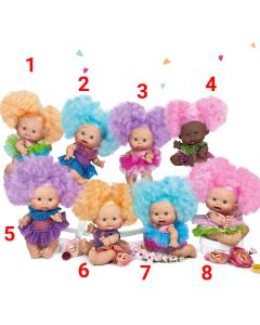 Papusa Nines D'Onil, Colectia Candy, cu miros de vanilie, 26 cm 5 - Papusa Candy cu par mov si rochie cu sclipici