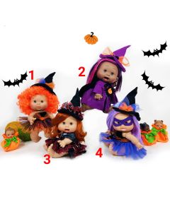 Papusa Nines D'Onil, Colectia Funtastic Halloween, cu miros de vanilie, 26 cm 4 - Papusa Funtastic Halloween cu par mov