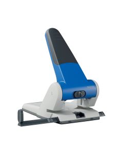 Perforator metalic Leitz 5180 de mare capacitate, partial reciclat, reciclabil, 65 coli, albastru