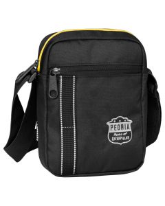 Borseta de umar CATERPILLAR Mochilas Rpet Peoria, material 600D poliester - negru/galben