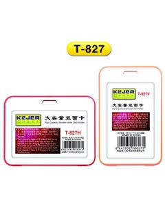 Suport PP water proof snap type, pentru carduri,  78x 109mm, vertical,10 buc/set, KEJEA -rosu