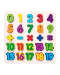 Puzzle din lemn - Matematica, numere
