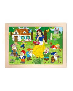 Puzzle din lemn - Alba ca zapada