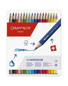 Set 18 Creioane Colorate Carandache Fancolor Pencil