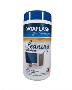 Servetele umede pentru curatare suprafete din plastic, 100/tub, DATA FLASH