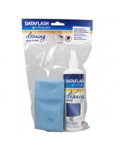 Set curatare monitoare TFT/LCD/notebook (spray 250ml, + laveta microfiber 40 x 40cm), DATA FLASH