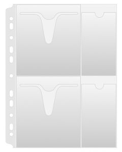 Folie protectie A4, pentru 4 CD/DVD, 160 microni, 25buc/set, DONAU
