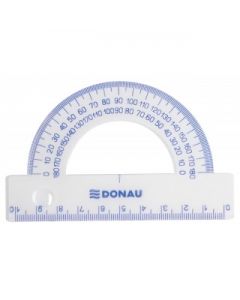 Raportor 100mm, 180 grade, DONAU - transparent