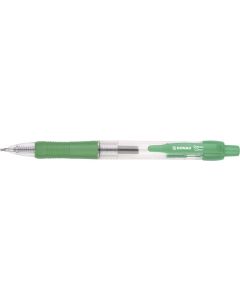 Pix cu gel, mecanism retractabil, rubber grip, 0.5 mm, cerneala rezistenta la apa, DONAU - verde