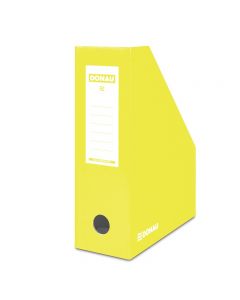 Suport vertical pentru cataloage, A4 - 10cm latime, din carton laminat, DONAU - galben