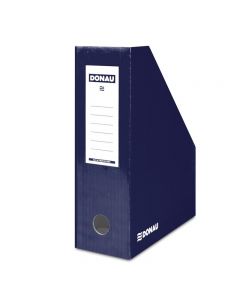 Suport vertical pentru cataloage, A4 - 10cm latime, din carton laminat, DONAU - bleumarin
