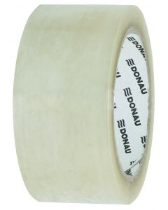 Banda adeziva 48mm x 60 m, 46 microni, pe baza de solvent, DONAU - transparent