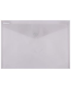 Mapa PP protectie documente A4 landscape, inchidere cu capsa, 12/set, DONAU - fumuriu