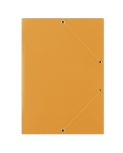 Mapa din carton plastifiat, cu elastic pe colturi, 400gsm, DONAU - portocaliu