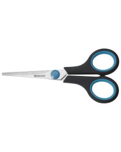 Foarfeca otel, 18 cm, cu rubber grip, WESTCOTT Easy Grip - 10 ani garantie