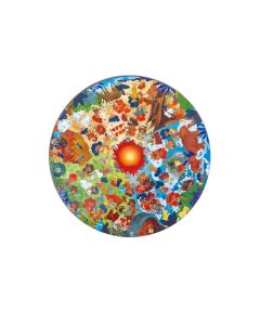 Puzzle copii epoca de piatra, cu lumini led  (102 piese)