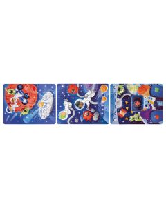 Puzzle pentru copii Aventura in Spatiu (3 in 1) si joc storytelling