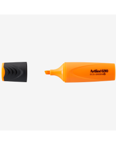Textmarker ARTLINE 690 Eco Green, varf tesit 1.0-4.0mm - orange fluorescent