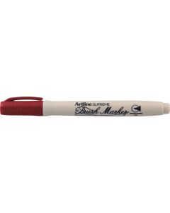 Carioca ARTLINE Supreme, varf flexibil (tip pensula) - rosu inchis