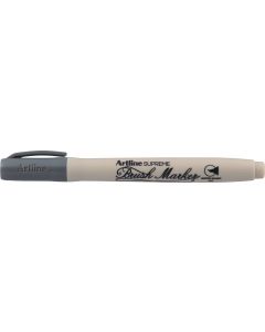 Carioca ARTLINE Supreme, varf flexibil (tip pensula) - gri
