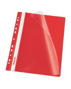 Dosar cu multiperforatii ESSELTE Vivida, PP, A4, 10 buc/set, rosu