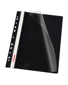Dosar cu multiperforatii ESSELTE Vivida, PP, A4, 10 buc/set, negru