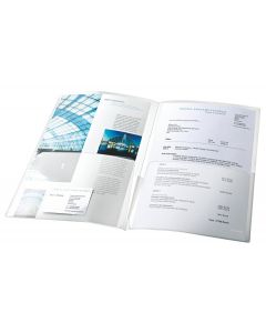 Mapa de prezentare ESSELTE, PP, A4, 180 mic, 5 buc/set, standard, transparent