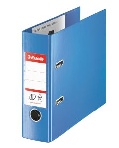 Biblioraft Esselte No.1 Power VIVIDA, pentru banci, PP/PP, partial reciclat, FSC, 75 mm, albastru