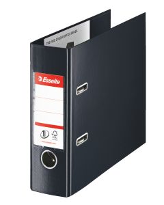 Biblioraft Esselte No.1 Power VIVIDA, pentru banci, PP/PP, partial reciclat, FSC, 75 mm, negru
