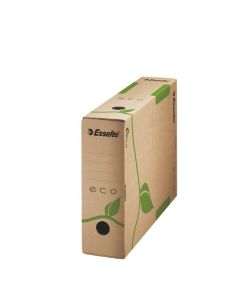 Cutie depozitare si arhivare ESSELTE Eco, carton,  80 mm, natur