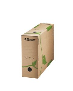 Cutie depozitare si arhivare ESSELTE Eco, carton, 100 mm, natur