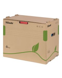Container arhivare si transport ESSELTE Eco, pentru bibliorafturi, carton, natur