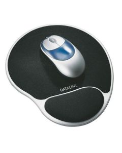 Mouse pad ESSELTE Silver, cu suport ergonomic pentru incheietura mainii, Lycra, negru