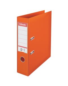 Biblioraft ESSELTE No.1 Power, PP/PP, A4, 75 mm, portocaliu