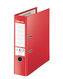 Biblioraft Esselte No.1 Power Jumbo Plus VIVIDA, PP/PP, partial reciclat, FSC, 80 mm, rosu