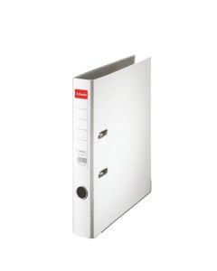 Biblioraft Esselte Economy, PP, partial reciclat, FSC, A4, 50 mm, alb