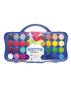 Acuarele 36 culori/set + 1 pensula gratis, GIOTTO Acquerelli