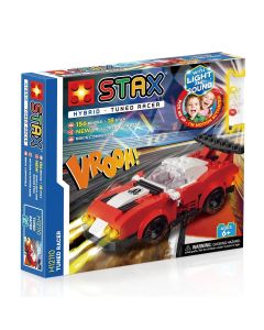 Masina de jucarie Stax + set constructie tip lego cu sunete si lumini