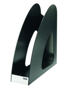 Suport vertical plastic pentru cataloage HAN Twin - negru
