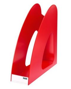 Suport vertical plastic pentru cataloage HAN Twin - rosu