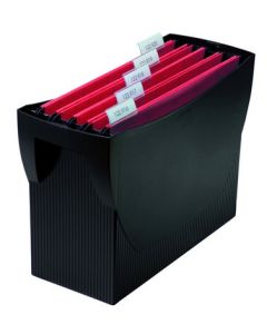 Suport plastic pentru 20 dosare suspendabile, HAN Swing - negru