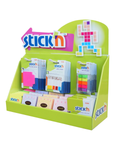 Display carton Stick’n, dimensiuni 45 x 40 x 16 cm