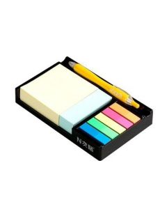 Notes autoadeziv cu suport, 76 x 76/76 x 25/45 x 12 mm, Stick"n - culori asortate