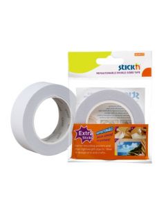 Banda dublu adeziva cu adeziv permanent, 25mm x 12 m, Stick"n Extra-Sticky